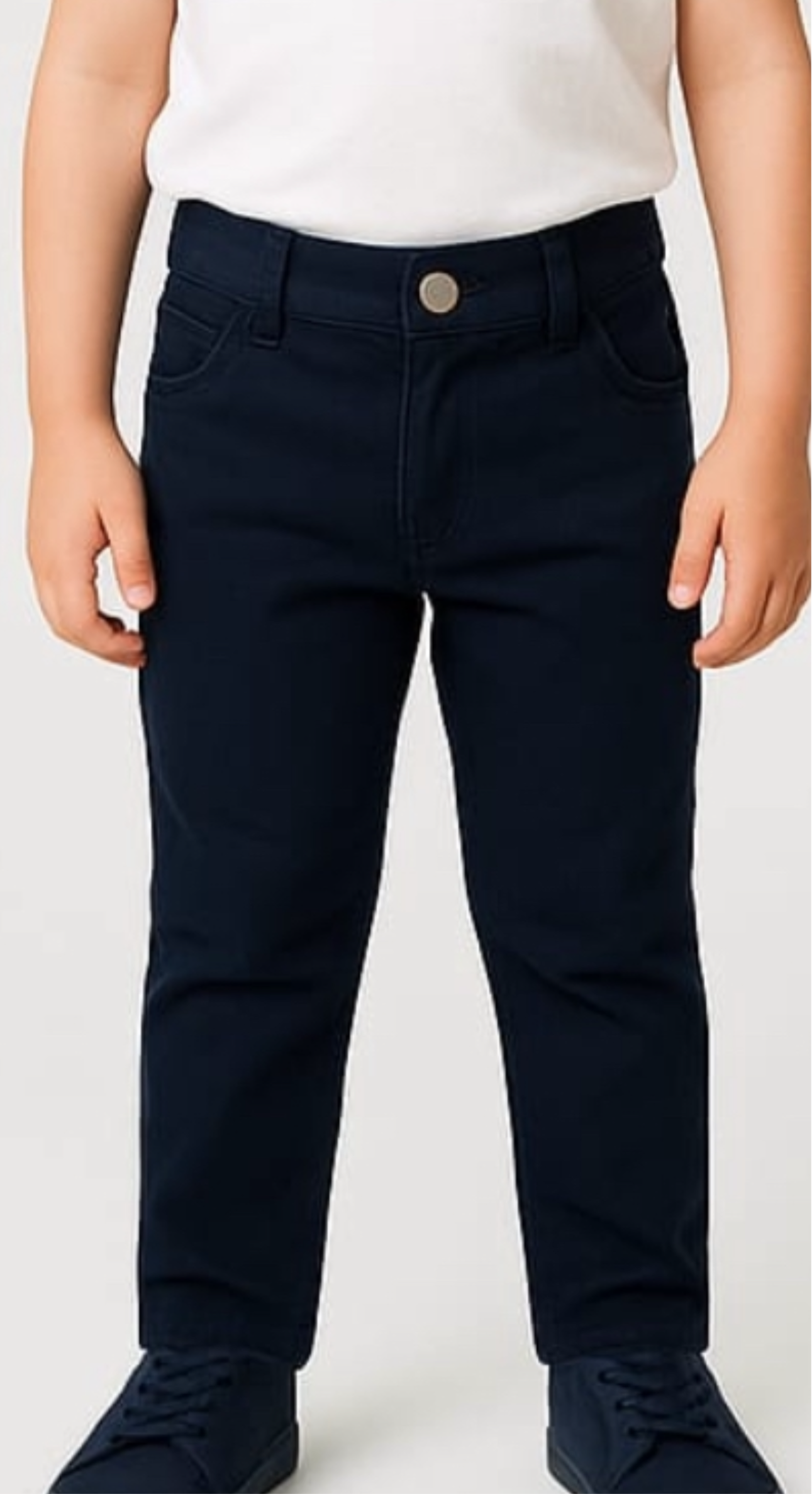 Classic Straight-fit Black Pant