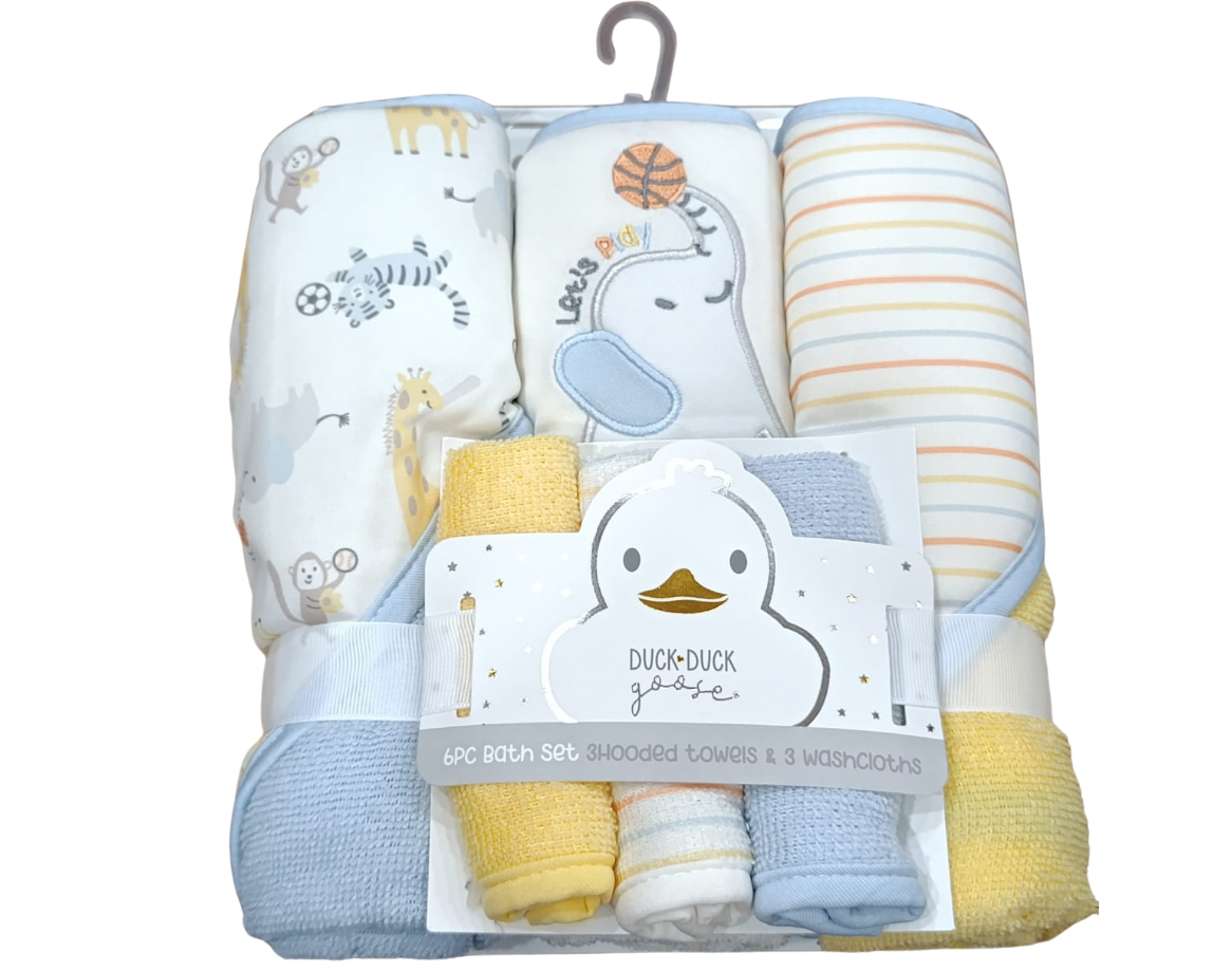 Duck•Duck Goose - Hooded Towels & Washcloths Set of 6