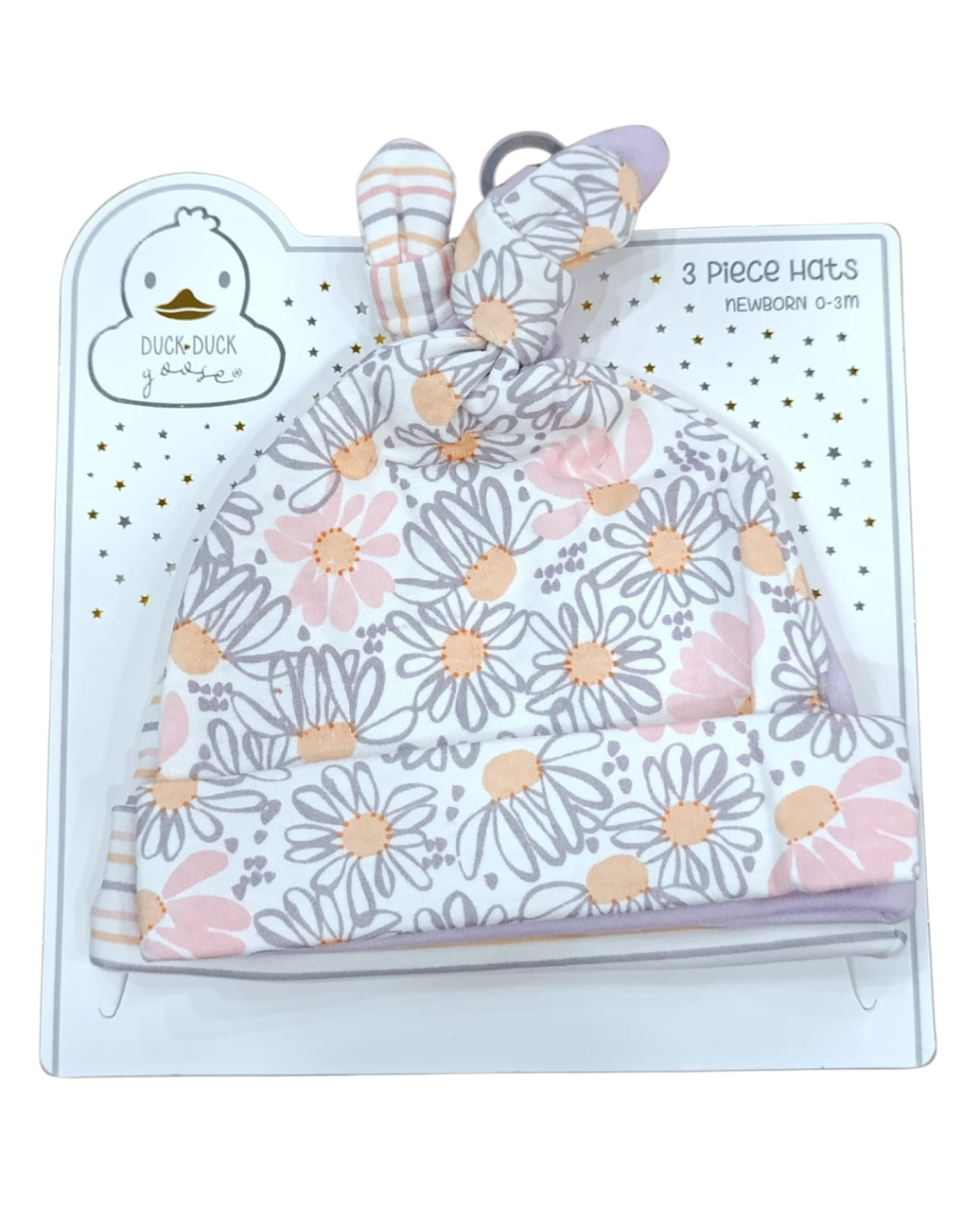 Duck Goose - Newborn Knot Caps Pack Of 3