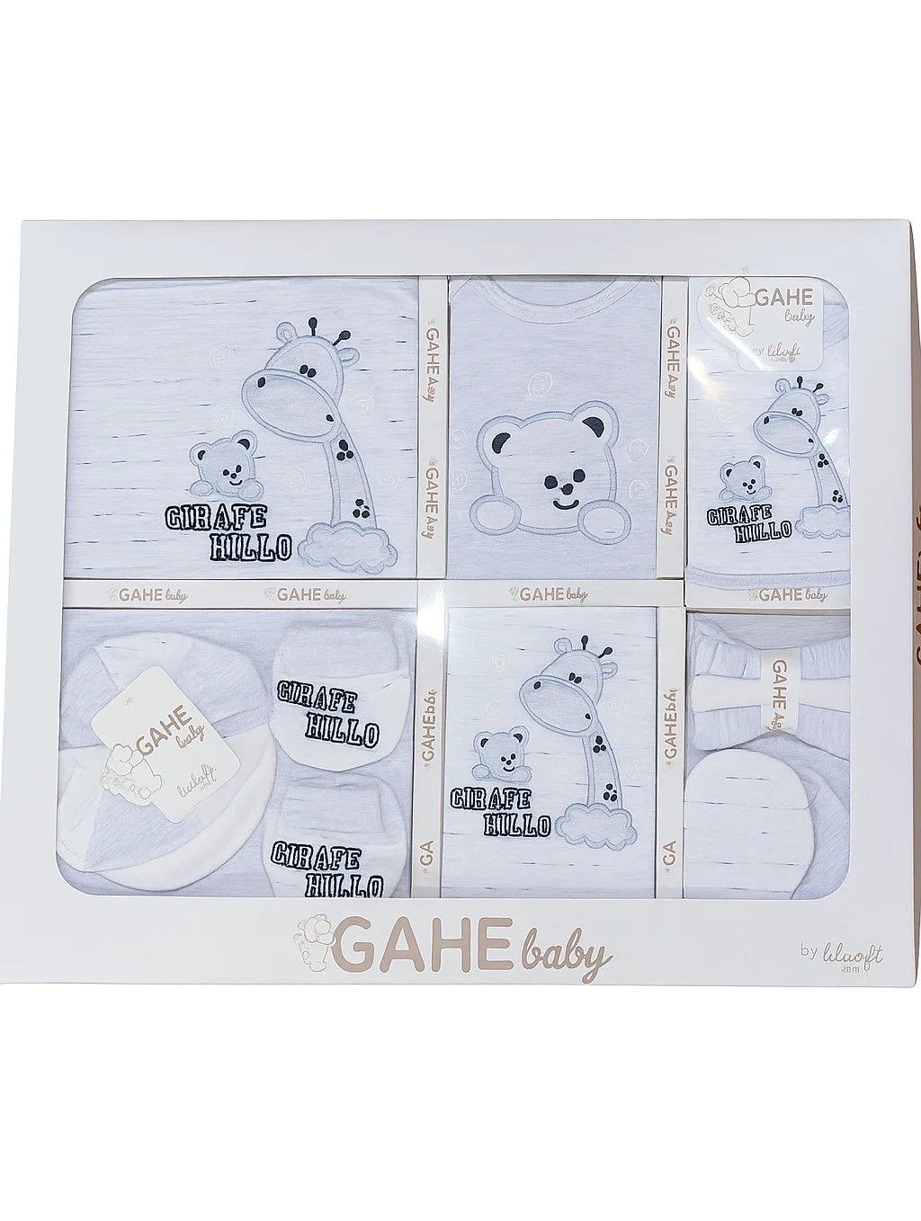 Giraffe & Bear Design Newborn Gift Set of 10-Piece