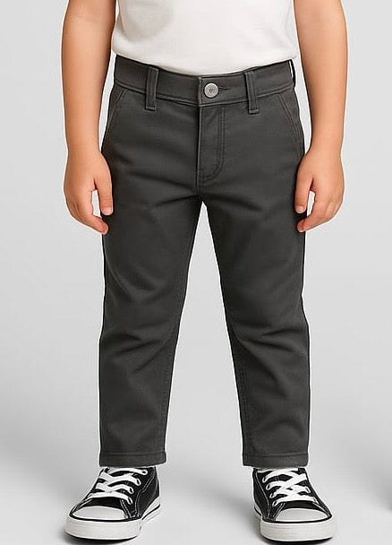 Straight-Fit Grey Pants