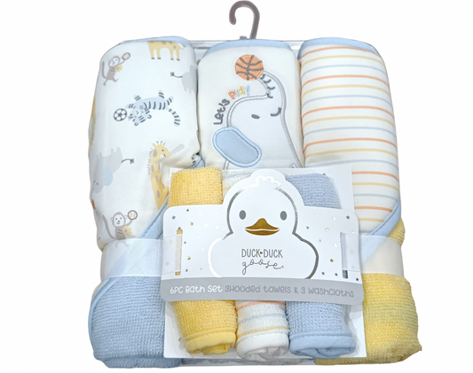 Duck•Duck Goose - Hooded Towels & Washcloths Set of 6