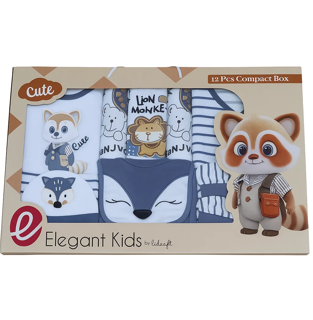 Fox & Animal Friends - Newborn Baby Gift Set Of 12 Piece