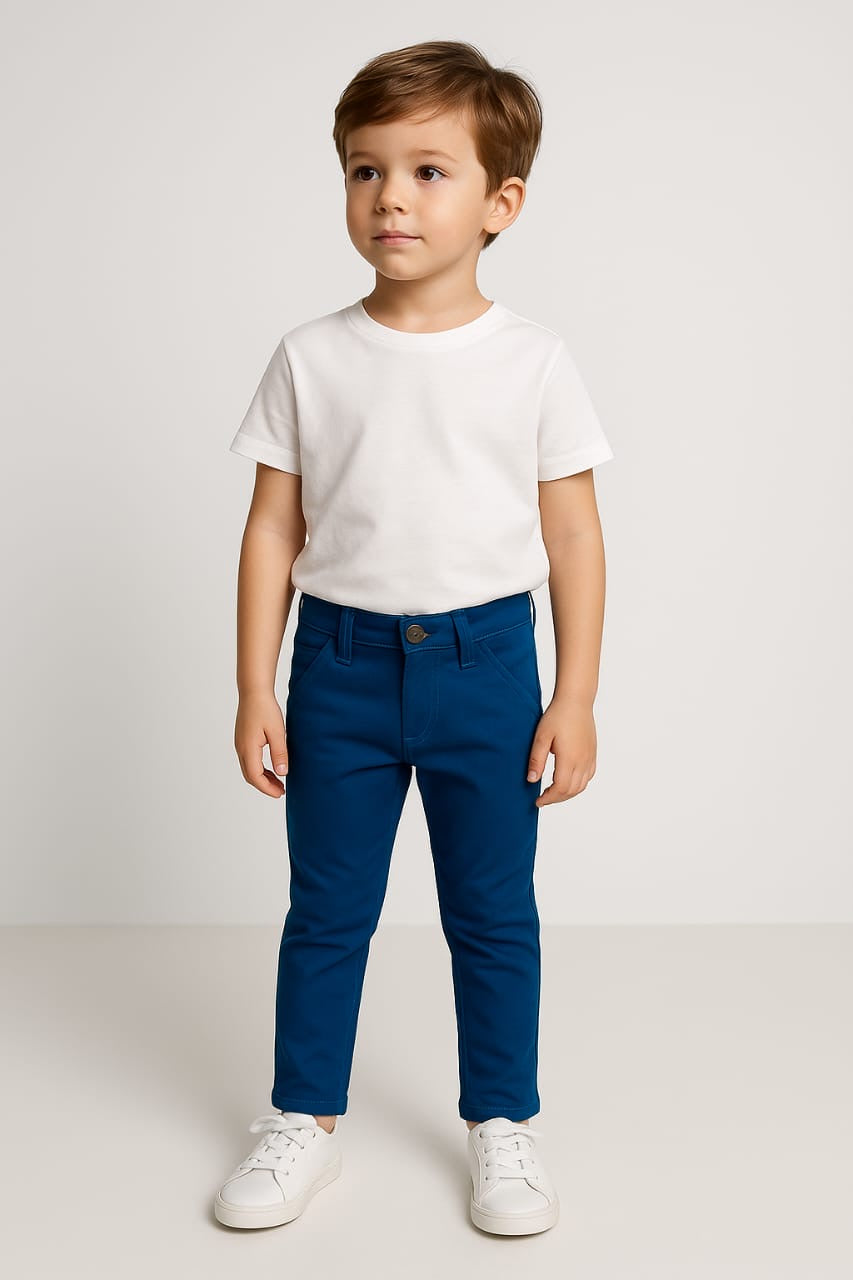 Straight Fit Royal Blue Pant