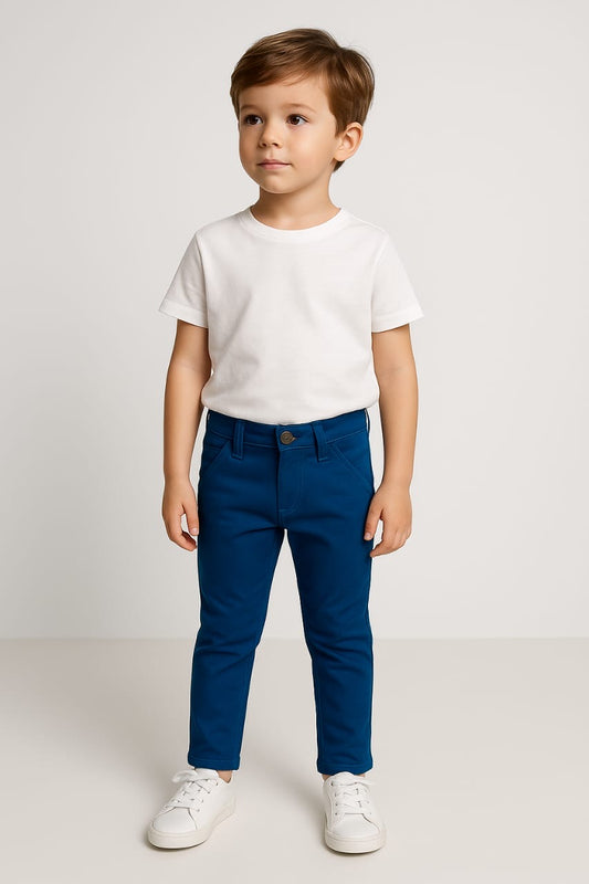 Straight Fit Royal Blue Pant