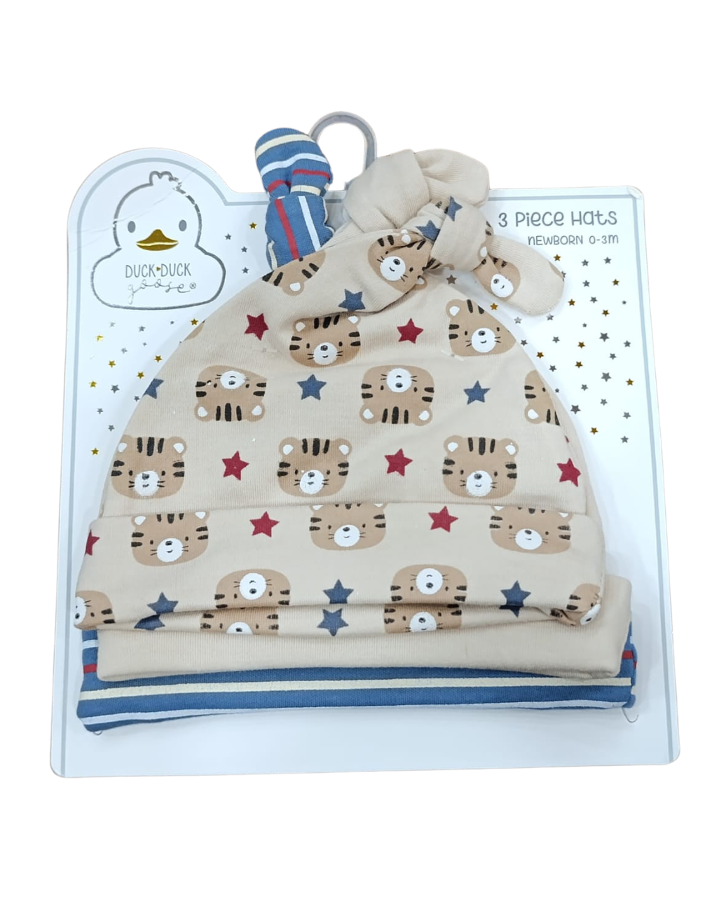 Duck Goose - Newborn Knot Caps Pack Of 3