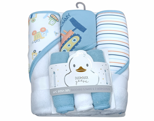 Duck•Duck Goose Hooded Towel & Washcloths