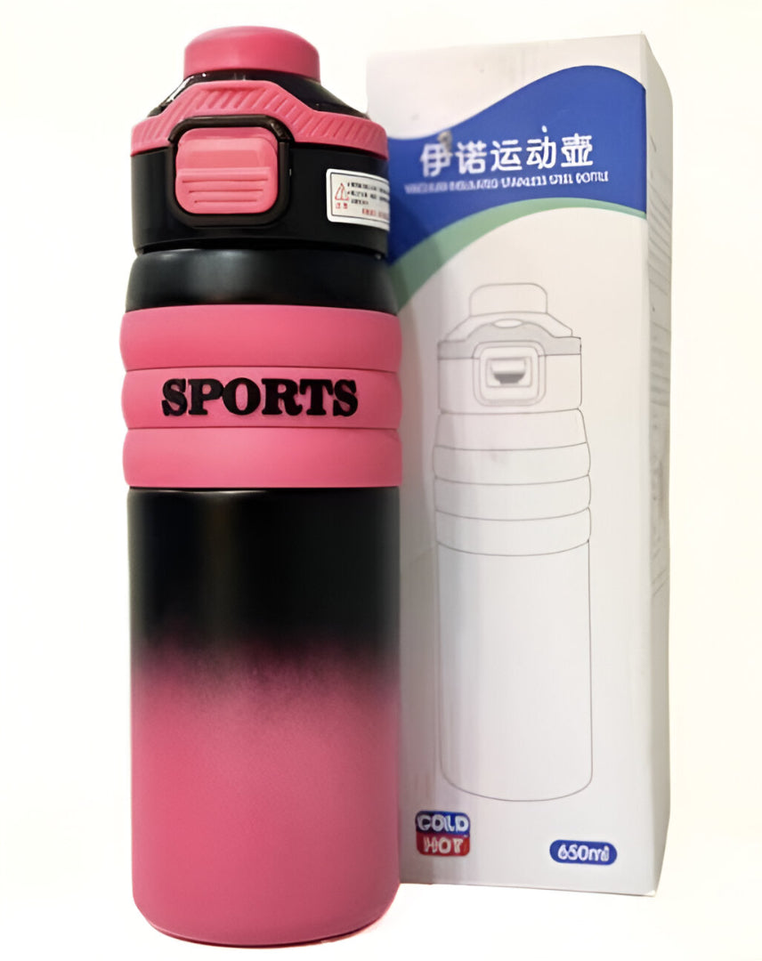 Sports Thermos Bottle – 650ml (Hot & Cold)