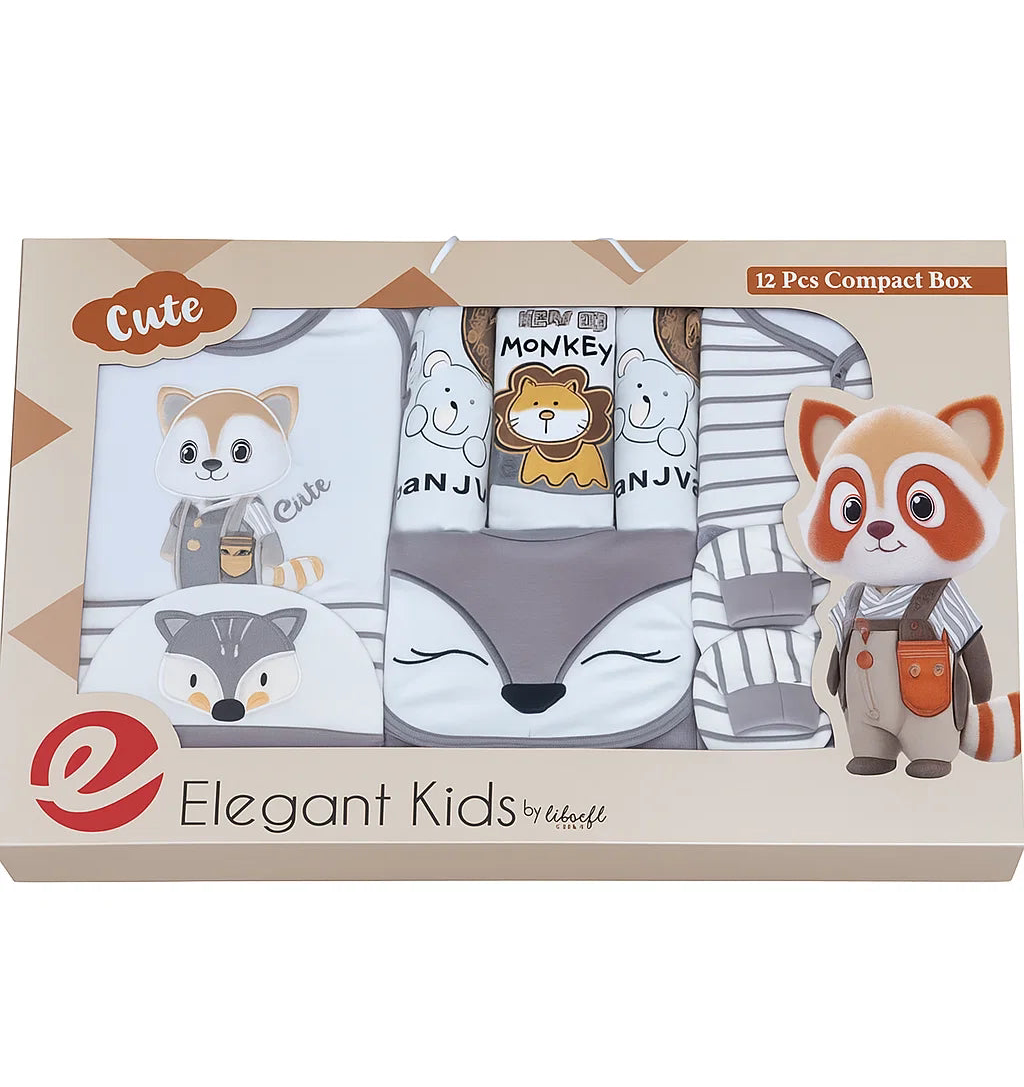Fox & Animal Friends - Newborn Baby Gift Set Of 12 Piece
