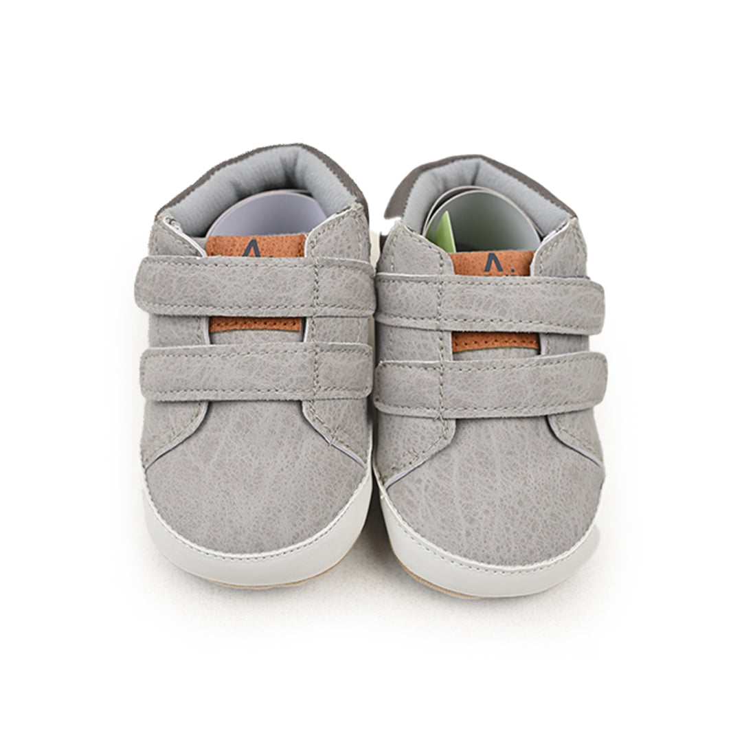 Grey Strap High Ankle Shoes