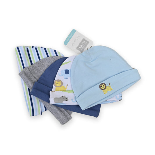 Tiny Lion 5 Piece Cotton Cap Set