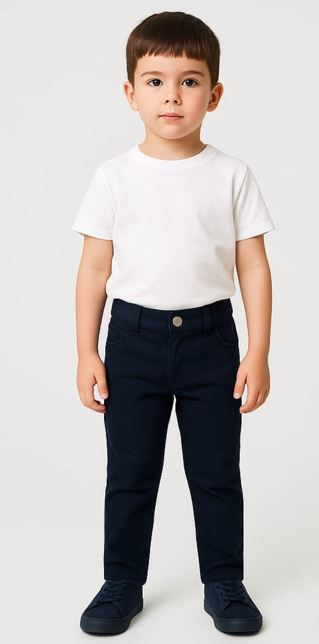 Classic Straight-fit Black Pant